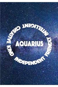 Aquarius Independent Friendly Intelligent Creative Kind