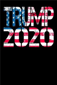 Trump 2020: Patriotic Trump 2020 Journal US Flag Notebook