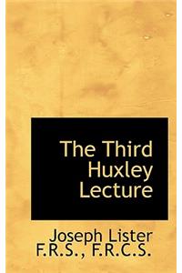 The Third Huxley Lecture