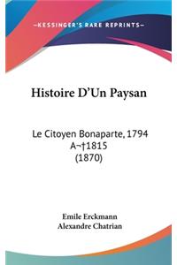 Histoire D'Un Paysan