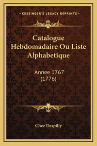 Catalogue Hebdomadaire Ou Liste Alphabetique