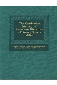 The Cambridge History of American Literature