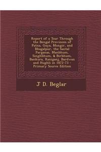 Report of a Tour Through the Bengal Provinces of Patna, Gaya, Mongir, and Bhagalpur, the Santal Parganas, Manbhum, Singhbhum, & Birbhum, Bankura, Rani