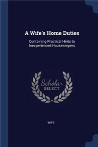 Wife's Home Duties