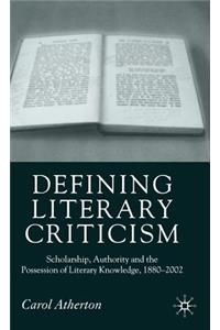 Defining Literary Criticism