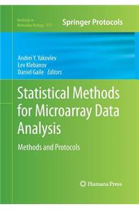 Statistical Methods for Microarray Data Analysis