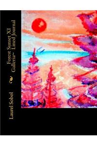 Forest Sunset XI Galleria Lined Journal
