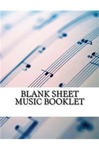 Blank Sheet Music Booklet