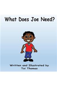 What Does Joe Need?