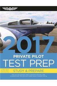 Private Pilot Test Prep 2017 Book and Tutorial Software Bundle: Study & Prepare: Pass Your Test and Know What Is Essential to Become a Safe, Competent