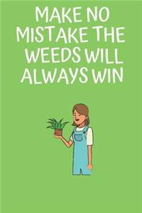 Make No Mistake The Weeds Will Always Win