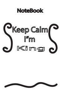 NoteBook - Keep Calm I m king