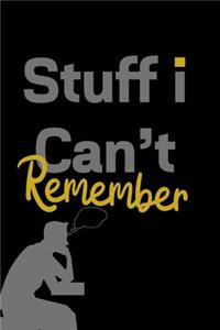 Stuff I Can't Remember Password Logbook