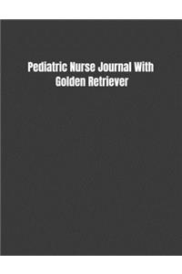 Pediatric Nurse Journal With Golden Retriever