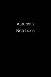 Autumn's Notebook