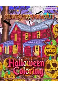 Coloring Book for Adults - Halloween Coloring