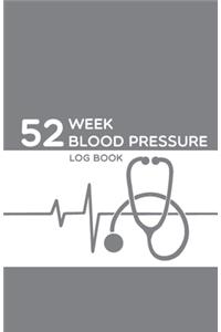 52 Week Blood Pressure Log Book