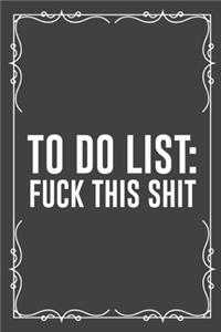 To Do List