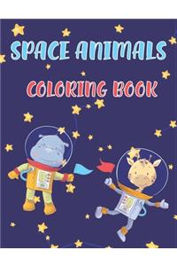 Space Animals Coloring Book