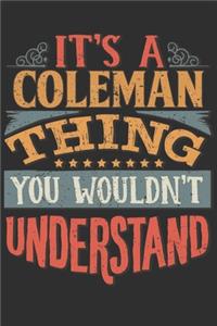 It's A Coleman You Wouldn't Understand