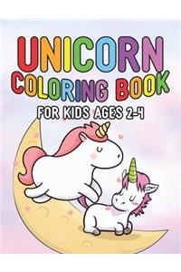 Unicorn Coloring Book for Kids Ages 2-4