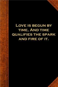 2020 Weekly Planner Shakespeare Quote Love Time Spark Fire 134 Pages