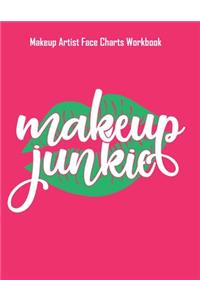 Makeup Junkie- Makeup Artist Face Charts Workbook