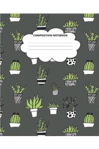 Cactus Composition Notebook