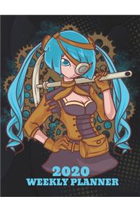 2020 Anime Weekly Planner dated with to do notes