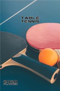 Table Tennis 2020 Planner Monthly & Weekly Notebook Organizer