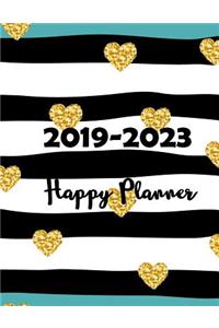 2019-2023 Happy Planner: Five Year Monthly Planner Weekly Monthly Planner at a Glance 60 Month Planner