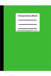Composition Book 200 Sheet/400 Pages 8.5 X 11 In.
