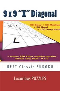 9 X 9 X Diagonal - Best Classic Sudoku - Luxurious Puzzles