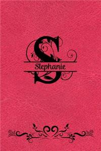 Split Letter Personalized Journal - Stephanie
