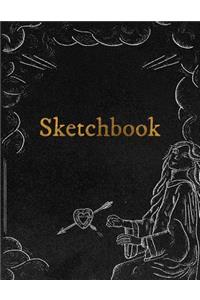 Sketchbook: Personalized Artist Sketchbook, Notebook: Blank Paper for Drawing, Creative Doodling or Sketching