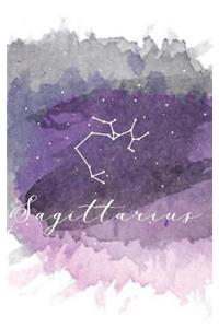 Sagittarius Watercolor Zodiac Sign Notebook