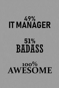 49% It Manager 51% Badass 100% Awesome