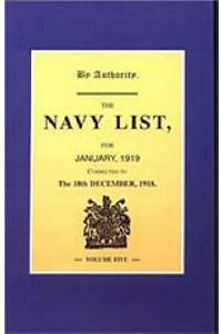 Navy List January 1919 (corrected to 18th December 1918)