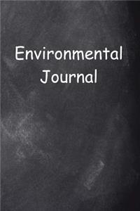 Environmental Journal Chalkboard Design