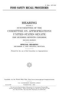 Food Safety Recall Procedures