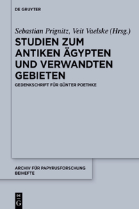 Studien Zum Antiken Ägypten Und Verwandten Gebieten