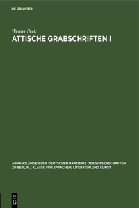 Attische Grabschriften I