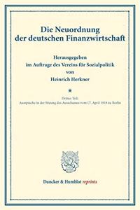 Die Neuordnung Der Deutschen Finanzwirtschaft