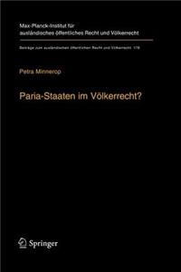 Paria-Staaten Im Völkerrecht?