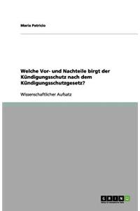 Welche Vor- und Nachteile birgt der Kündigungsschutz nach dem Kündigungsschutzgesetz?