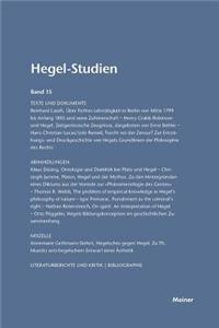 Hegel-Studien / Hegel-Studien