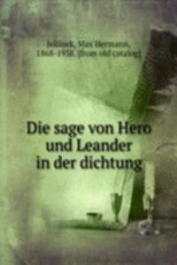 Die sage von Hero und Leander in der dichtung
