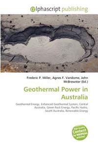 Geothermal Power in Australia