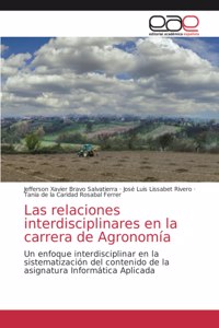 relaciones interdisciplinares en la carrera de Agronomía