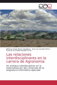 relaciones interdisciplinares en la carrera de Agronomía